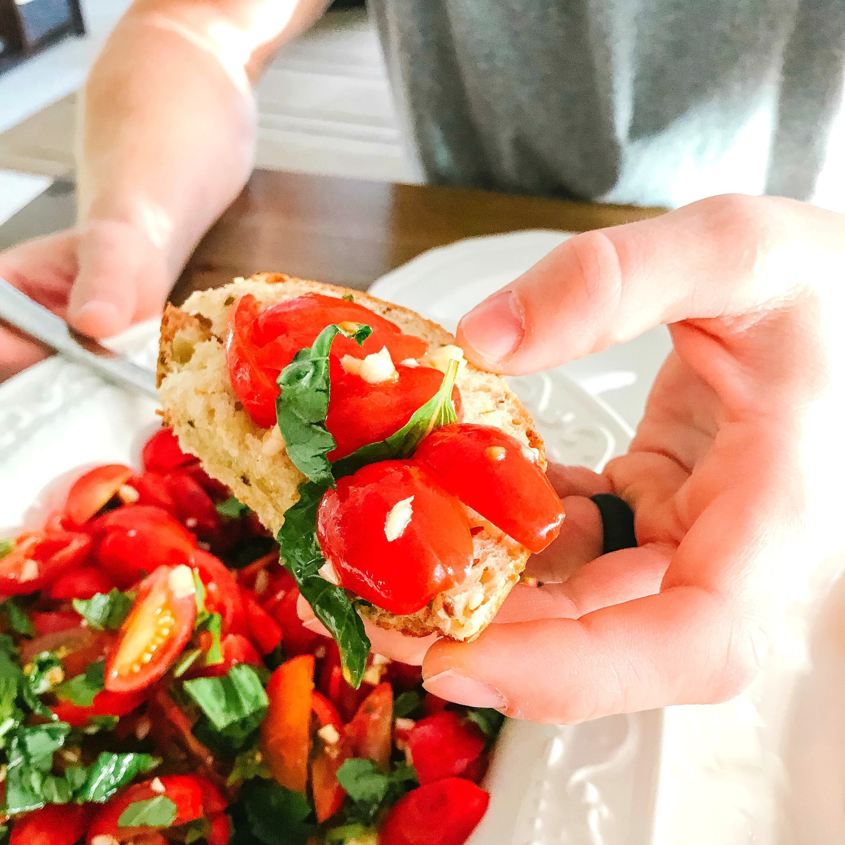Jamie Krause, Bruschetta, Vegan, Recipes, Easy, Okanagan, Kelowna, B.C., Blogger, Healthy, Fast
