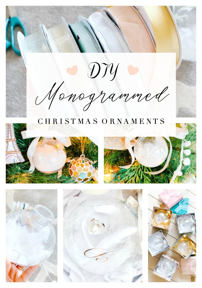 MONOGRAMMED CHRISTMAS ORNAMENT&nbsp;TUTORIAL