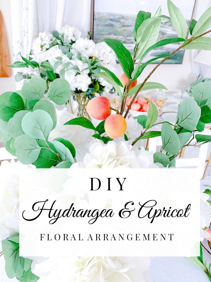 DIY HYDRANGEA & APRICOT FLORAL&nbsp;ARRANGEMENT